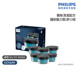 【Philips 飛利浦】CC16/51 智能清洗座專用清潔液6入組 (S5000 S7000 S9000系列適用/官方直營)