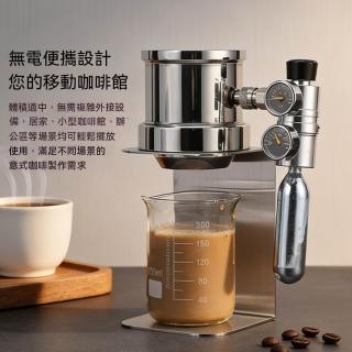 【MOOG 沐格】便攜式義式咖啡機 小型氣壓濃縮咖啡機 戶外手沖萃取機