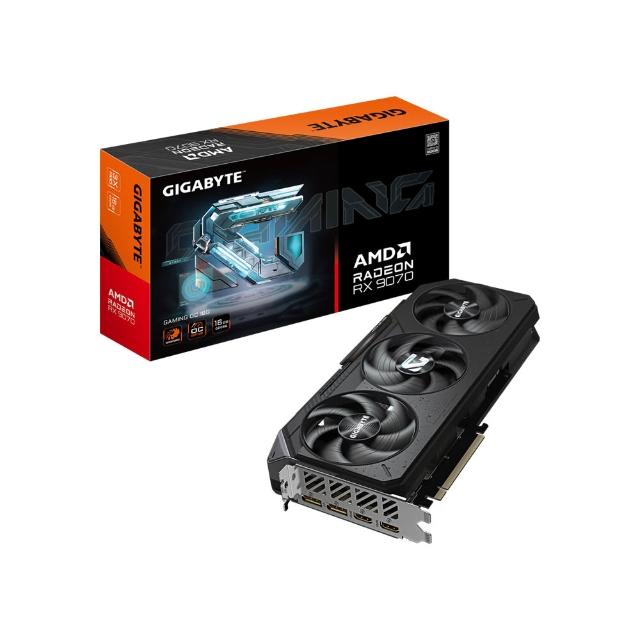 【GIGABYTE 技嘉】Radeon RX 9070 GAMING OC 16G 顯示卡(GV-R9070GAMING OC-16GD)