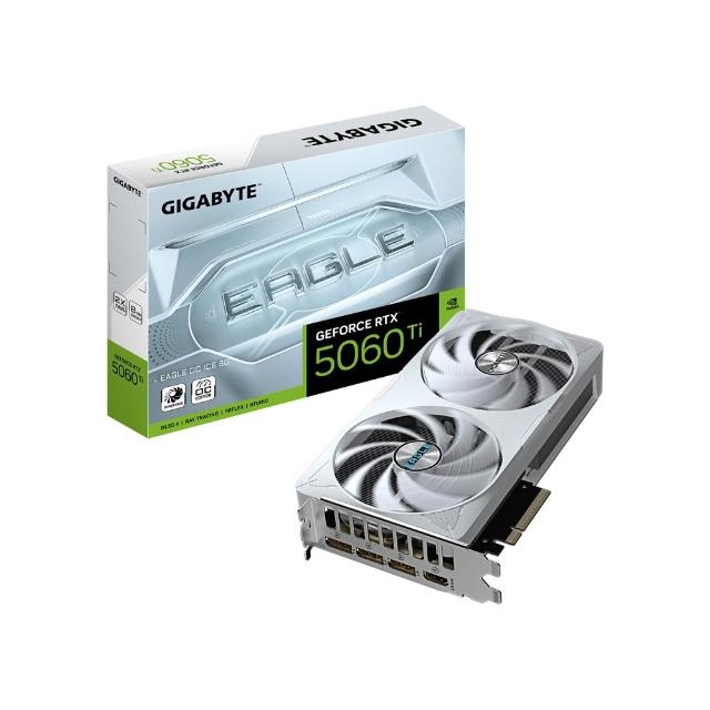 【GIGABYTE 技嘉】GeForce RTX 5060 Ti EAGLE OC ICE 8G 顯示卡(GV-N506TEAGLEOC ICE-8GD)