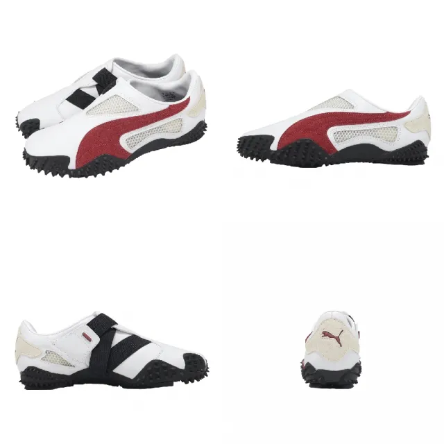 【PUMA】休閒鞋 Ur Mostro 男鞋 白 紅 復古 魔鬼氈 怪獸鞋 橡膠鞋釘 401720-02