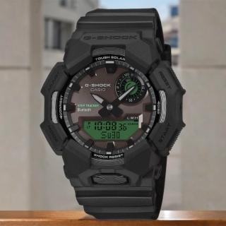 【CASIO 卡西歐】G-SHOCK 經典黑與電光綠計步太陽能藍芽雙顯電子錶 送禮 禮物 推薦(GA-B010BEG-1A)