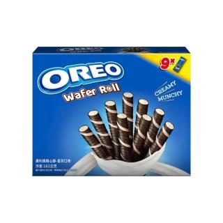 【OREO 奧利奧】奧利奧捲心酥 量販盒 162g(香草/巧克力)