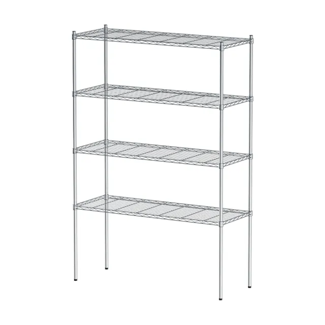 【dayneeds 日需百備】輕型 120x45x180公分 電鍍（鎖管）四層架(鐵力士架/收納層架/展示架/層架/鐵架)