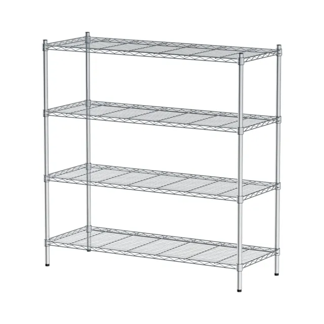 【dayneeds 日需百備】輕型 120x45x120公分 電鍍（鎖管）四層架(鐵力士架/收納層架/展示架/層架/鐵架)
