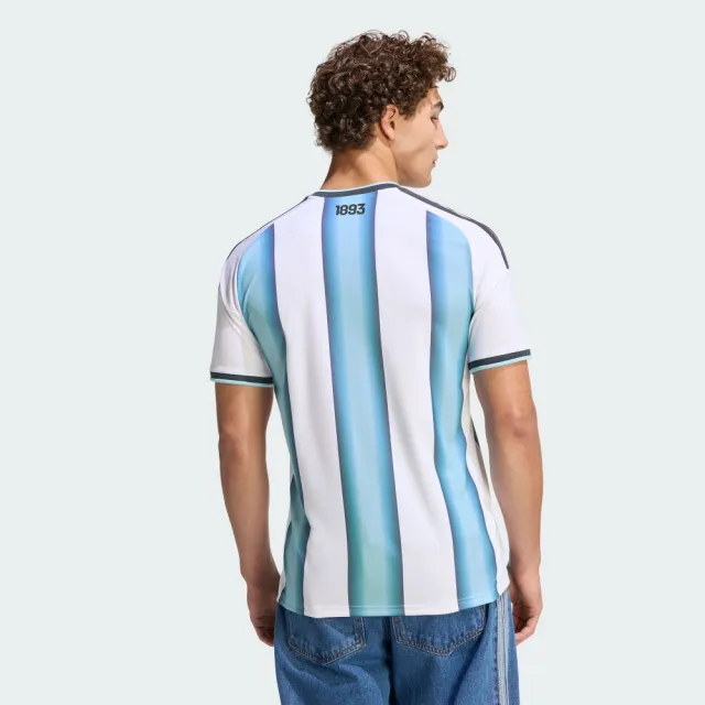 【adidas 愛迪達】世界盃 阿根廷 主場球迷版球衣 梅西 吸濕排汗 男 JM8396
