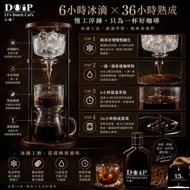 【13章】13章專業冰滴久釀6入組(160ml/瓶)