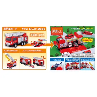 【TOMICA】變形消防車