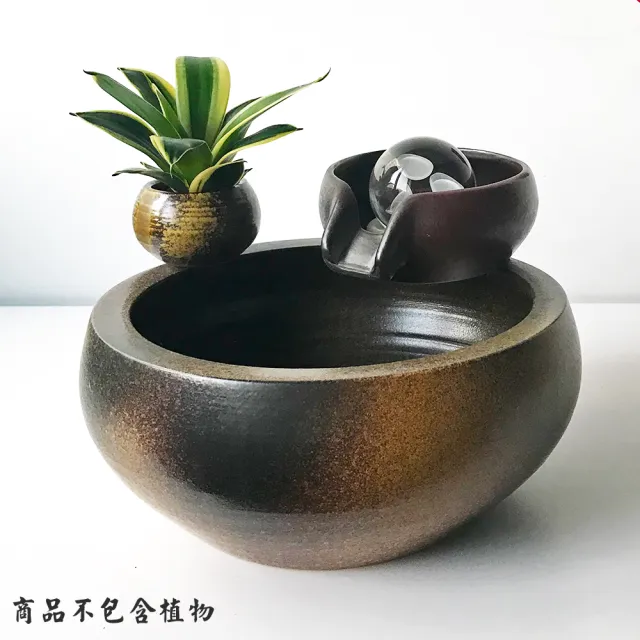 開運招財滾球流水組 -附沉水馬達、8公分滾球(流水盆/招財流水)