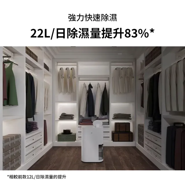【LG 樂金】官方旗艦 一級能效◆22公升UV抑菌雙變頻除濕機 DE221MWE0