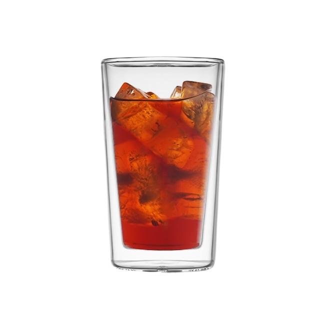 【Driver】耐熱雙層玻璃杯-400ml(雙層杯 耐熱玻璃杯 咖啡杯 馬克杯 冷水杯 茶杯)