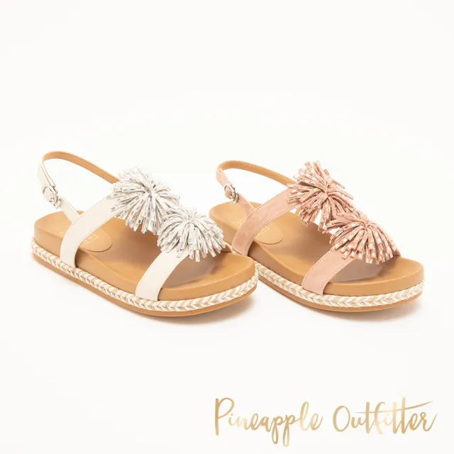 【Pineapple Outfitter】初夏微風真皮雙帶涼鞋INES(白色)