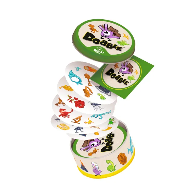 【Asmodee 艾賜魔袋】嗒寶 恐龍 DOBBLE DINOSAURS  (恐龍主題桌遊 幼兒園桌遊教材 反應力桌遊)