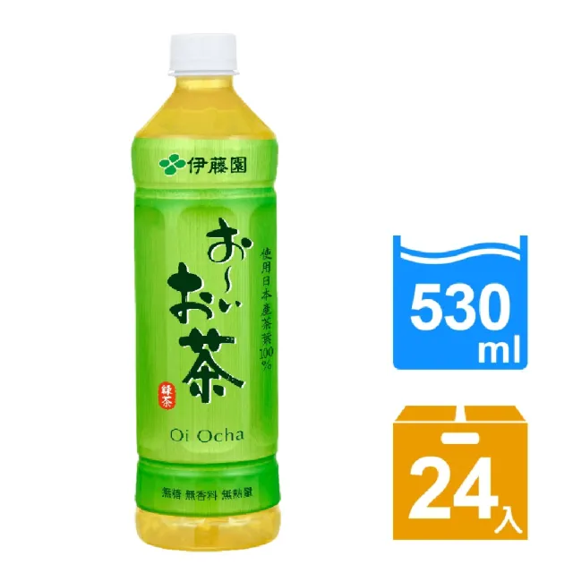 【伊藤園】Oi Ocha 綠茶530mlx24入/箱(新舊包裝隨機出貨)