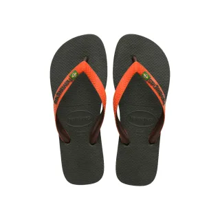 【havaianas 哈瓦仕】拖鞋 男鞋 女鞋 夾腳拖 巴西國旗 雙色鞋帶 Brasil Mix 綠 4123206-7074U(哈瓦士)