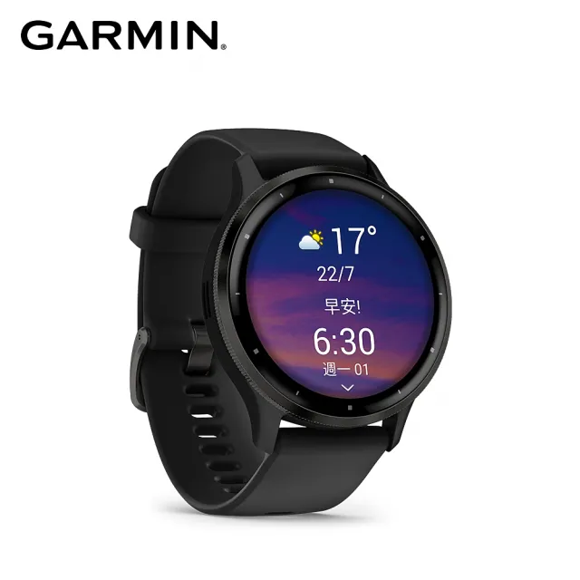 【GARMIN】VENU 3 GPS 智慧腕錶 光譜黑