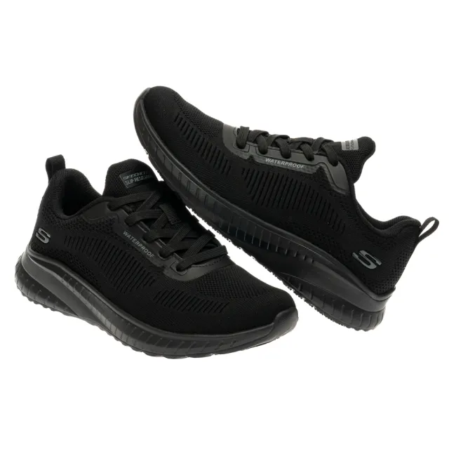【SKECHERS】女鞋 工作鞋系列 SQUAD CHAOS SR 全橡膠抗濕滑 (108247BLK)