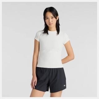 【NEW BALANCE】NB 短袖上衣 女 訓練 慢跑 美規 白 WT53125SST