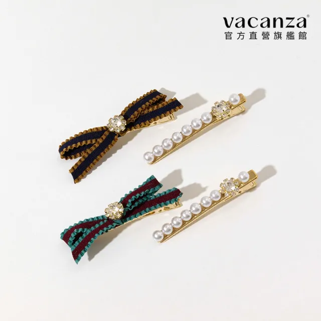 【vacanza】｜髮飾｜華麗宮廷撞色 髮夾 (髮飾 情人節禮物 生日禮物)