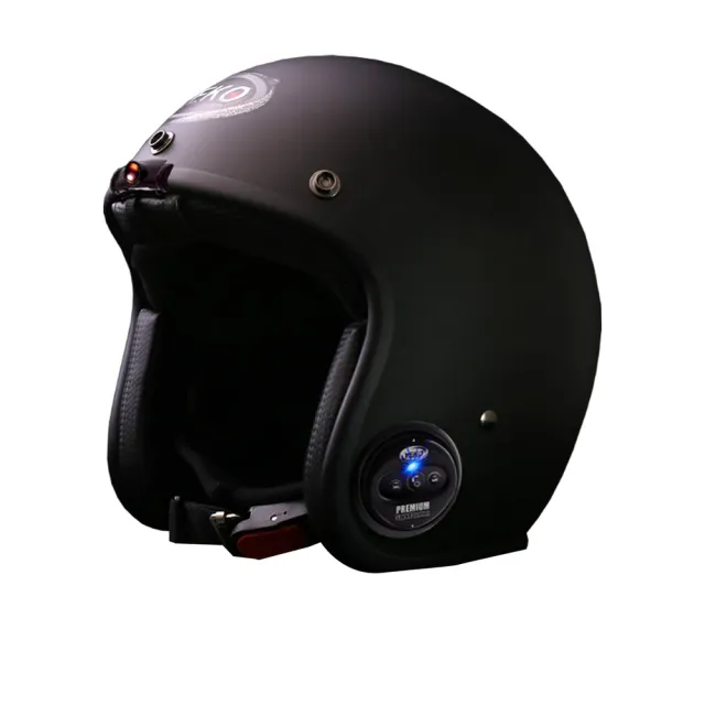 【X-BIKE】限時體驗價-單藍芽功能 台灣製 內建藍芽通訊復古安全帽(含鏡片、電池、充電器)