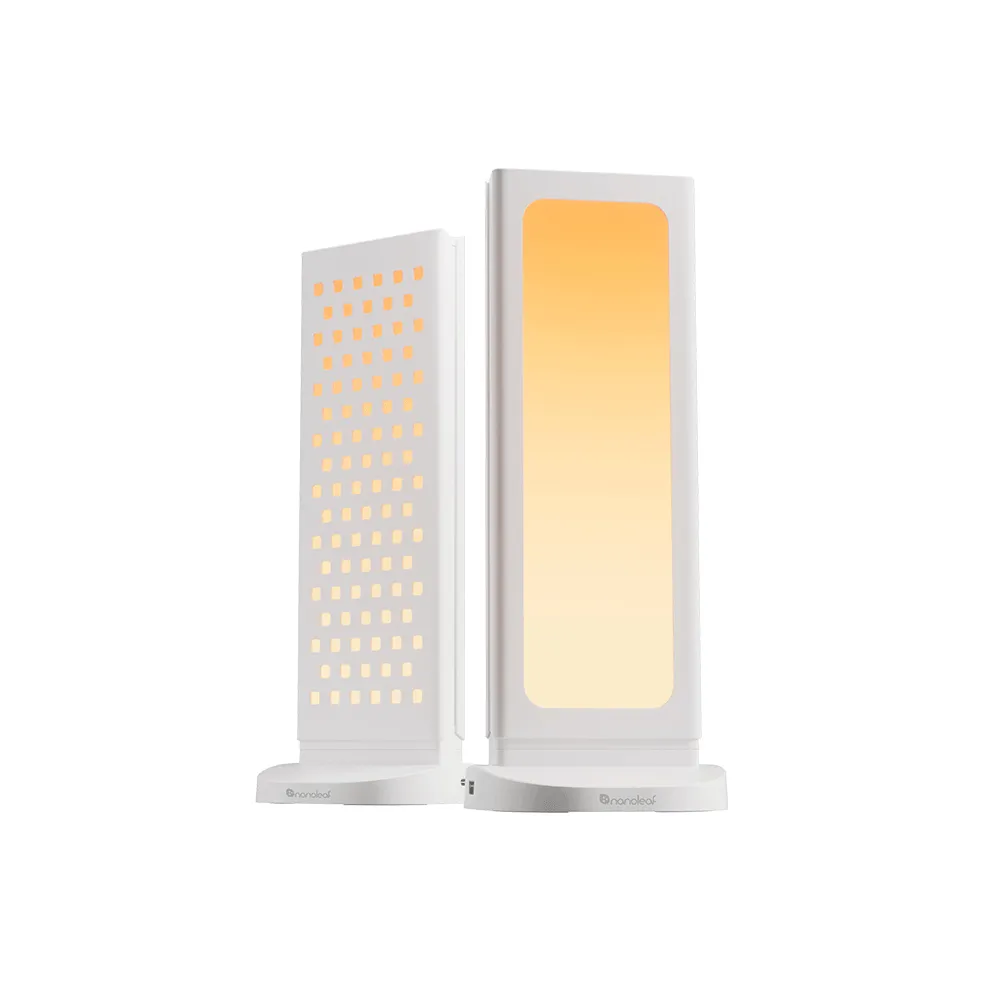 【nanoleaf】炫彩雙面燈光收納架-白(RGB LED 觸控 音樂 氣氛燈 LED燈 像素燈)