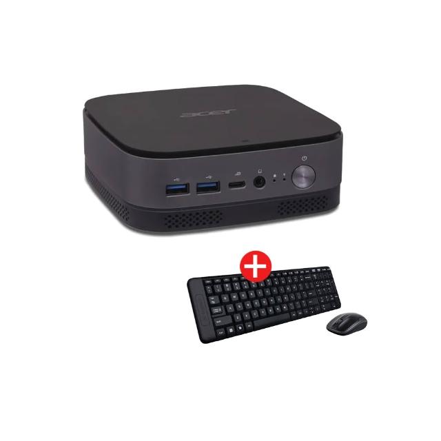 【Acer 宏碁】+羅技無線鍵鼠★RB101 雙核迷你電腦(RB101/N4500/4G/128G SSD/W11P)