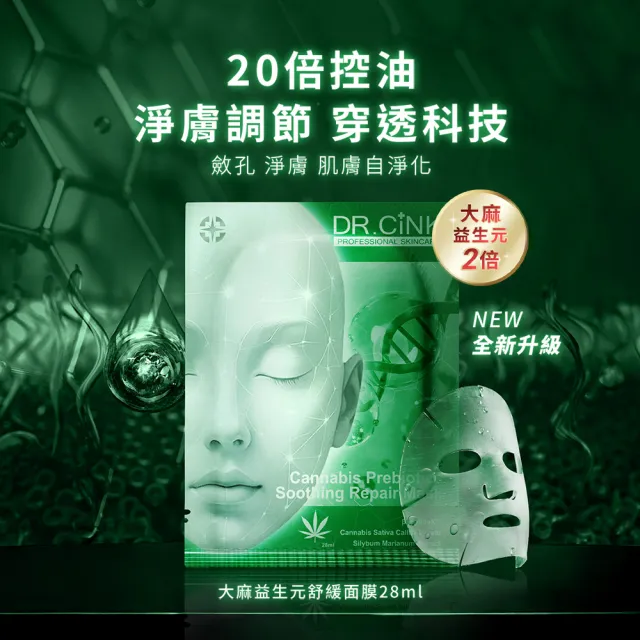 【DR.CINK 達特聖克】煥膚精華60ml 加碼贈 控油面膜2片 (煥膚 油水平衡 醫美推薦)