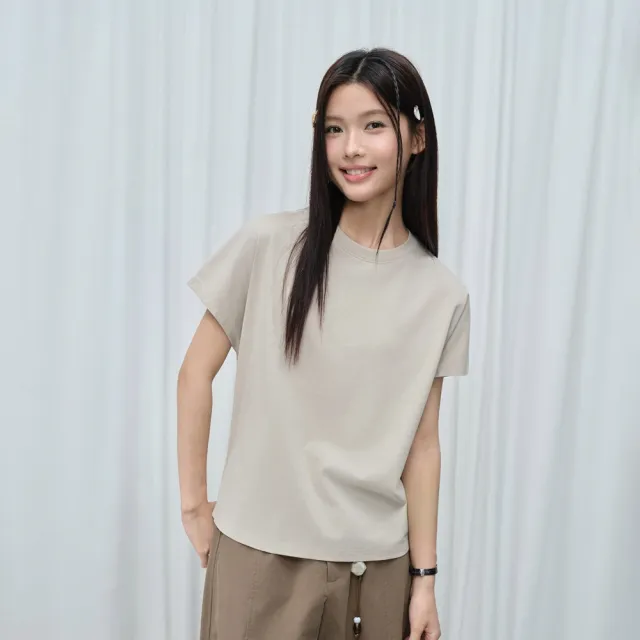 【GIORDANO 佐丹奴】女裝機能涼感抗菌圓領短袖T恤(多色任選)