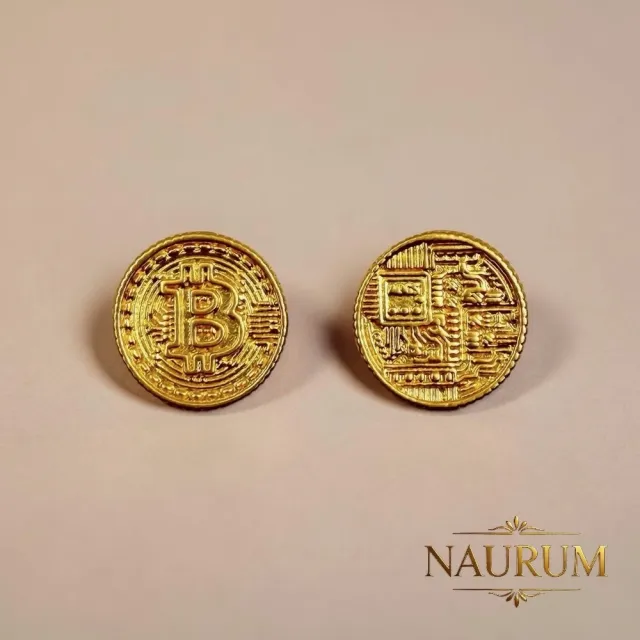 (NAURUM)黃金金豆純金比特幣0.08錢1入