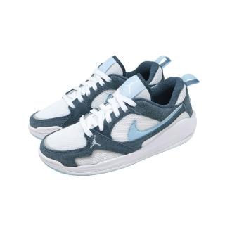 【NIKE 耐吉】休閒鞋 Jordan CMFT Era GS 大童 女鞋 白 藍 麂皮 復古 HQ0506-103