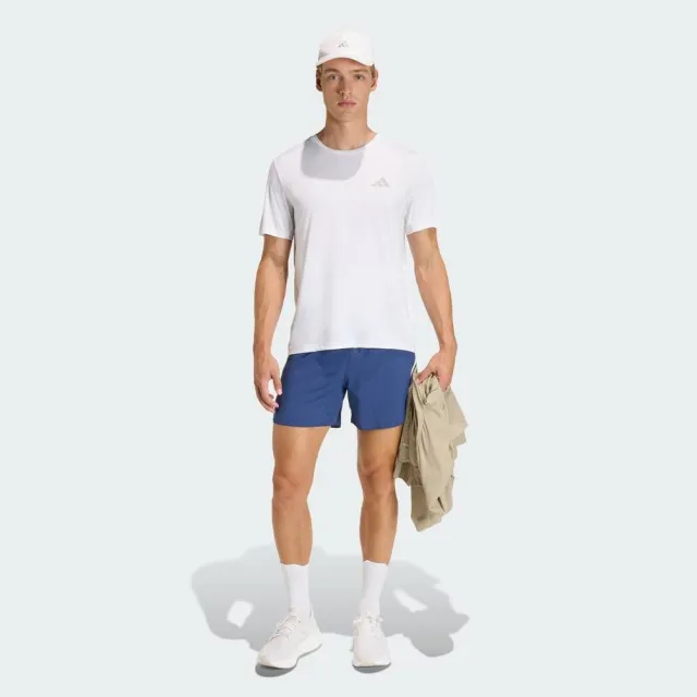 【adidas 愛迪達】Run Ess Tee M 男 T恤 運動上衣 休閒短袖 白 亞版(KB5960)