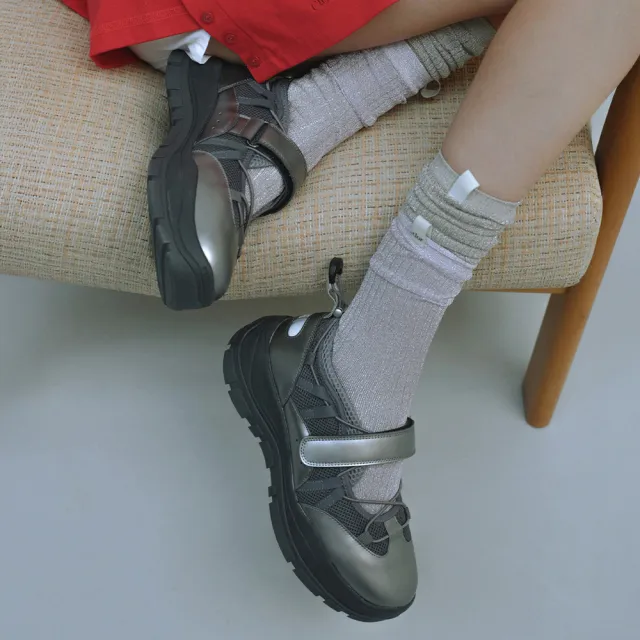 【Rockfish Weatherwear】BRYN VELCRO SNEAKERS 網眼運動鞋 瑪莉珍 網布 輕盈 透氣 皮革 多色 女鞋