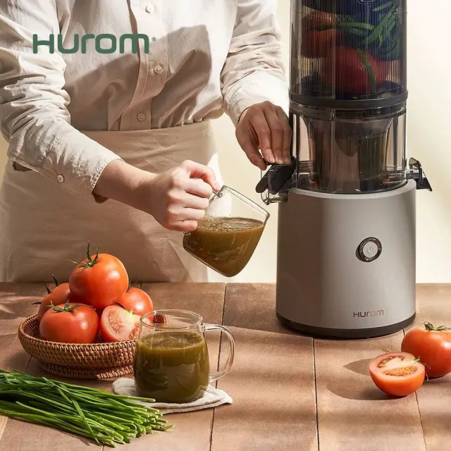 【HUROM】智能慢磨蔬果機(H-300E-IBBC03/BG/亞麻灰)