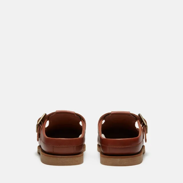 【Timberland】女款鐵鏽色Timberland R經典帆船穆勒鞋(A5MT9EM6)