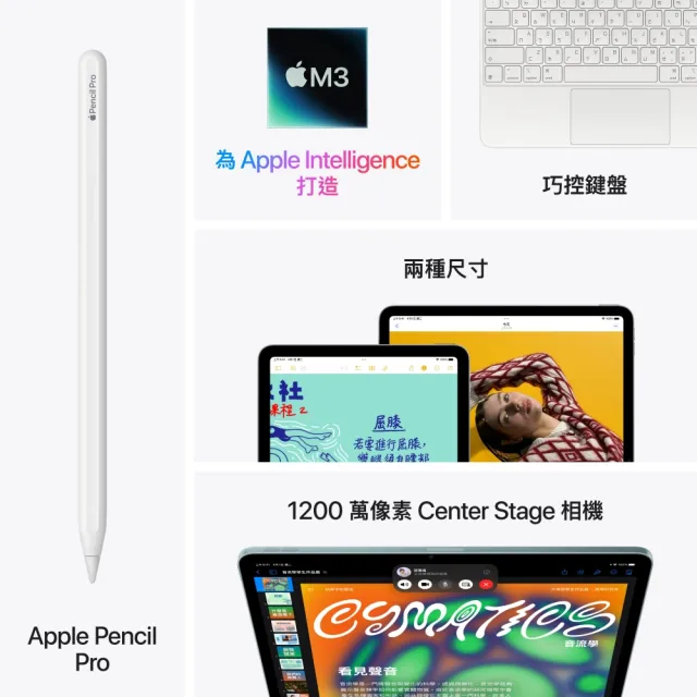 【Apple】2025 iPad Air M3晶片/13吋/WiFi/256G 平板電腦