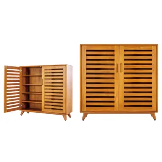 【Mahogany 瑪荷尼家具】免組裝   105X35X105   米蘭105鞋櫃    全原木桃花心木   鞋櫃   M1-AT