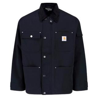 【carhartt】春夏新款 男款 CLAPTON 品牌LOGO 寬鬆版型 工裝外套-黑色(S號、M號、L號)