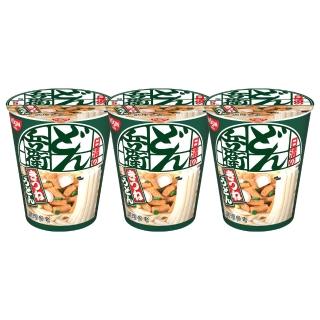 【NISSIN 日清】咚兵衛日式油豆腐烏龍麵 三入組杯麵(82g/杯 日清泡麵)