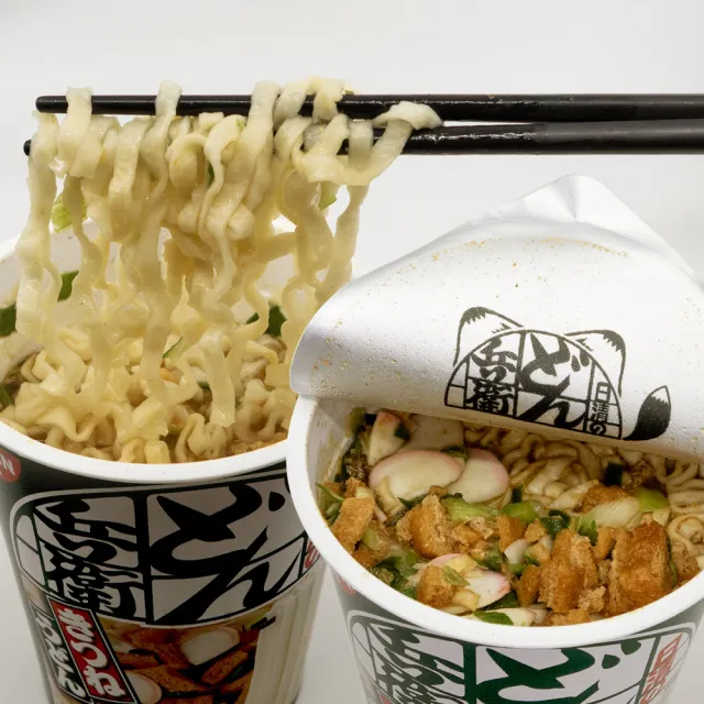 【NISSIN 日清】咚兵衛日式油豆腐烏龍麵 三入組杯麵(82g/杯 日清泡麵)
