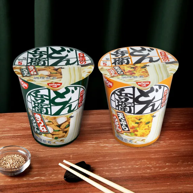 【NISSIN 日清】咚兵衛日式油豆腐烏龍麵 三入組杯麵(82g/杯 日清泡麵)