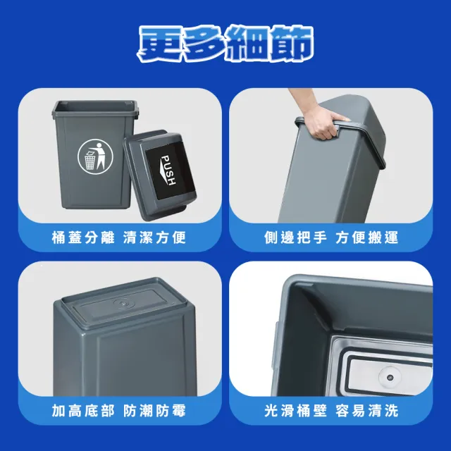 垃圾桶 60L室外垃圾桶 密封垃圾桶 資源回收桶 分類垃圾桶 165-PTC60C(長型垃圾桶 高垃圾桶)