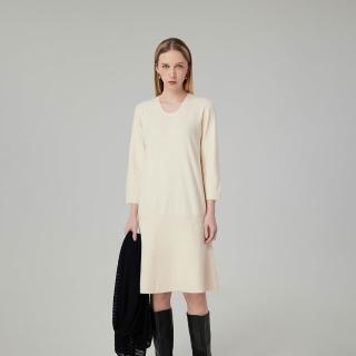 【giordano ladies】波浪下擺針織連衣裙(02464526)