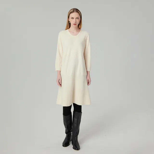 【giordano ladies】波浪下擺針織連衣裙(02464526)