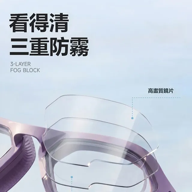 【kingkong】大框防水防霧高清泳鏡 抗UV防眩目潛水眼鏡 多色可選