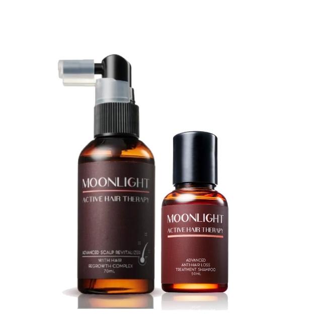 【Moonlight 莯光】進化版 豐盈生機養髮組(養髮液70mL+健髮洗髮精50mL)