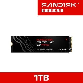 【SanDisk 晟碟】Optimus GX Pro 8100 1TB NVMe SSD固態硬碟(SDSP82100TAN-000E0)