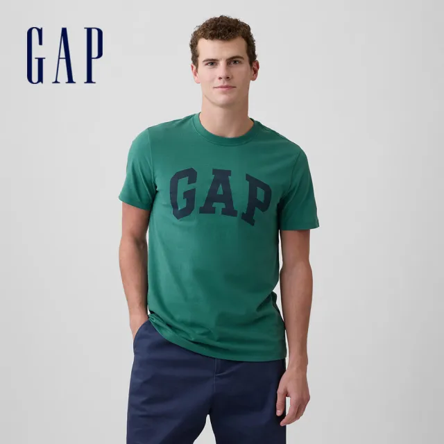 【GAP】日常柔軟Gap Logo 短袖T恤-多色任選(856659)