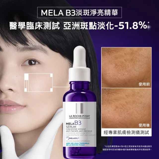 【理膚寶水】獨家限定★MELA B3 淡斑淨亮精華30mlx2 買60送60亮白超值組_I(美白/麥拉色鏈)