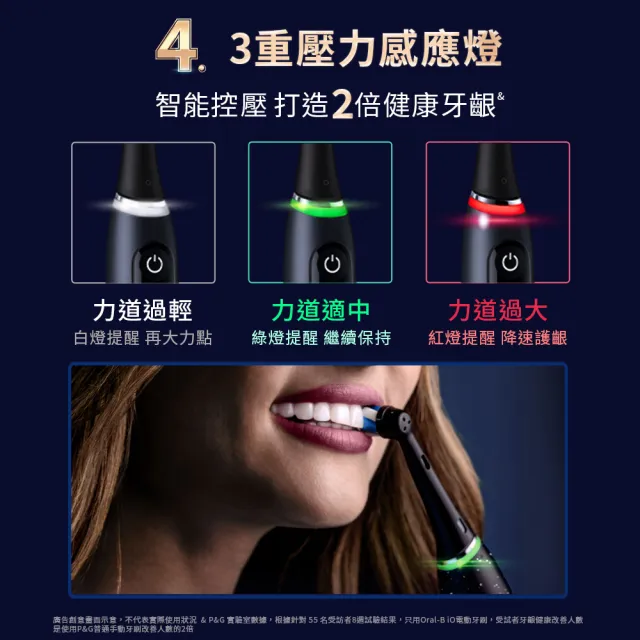 【Oral-B 歐樂B】iO10 微磁電動牙刷-曜石黑
