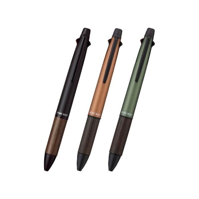 【uni】JETSTREAM 4+1橡木握把多機能溜溜筆 MSXE5-2005 (0.5/0.7mm)